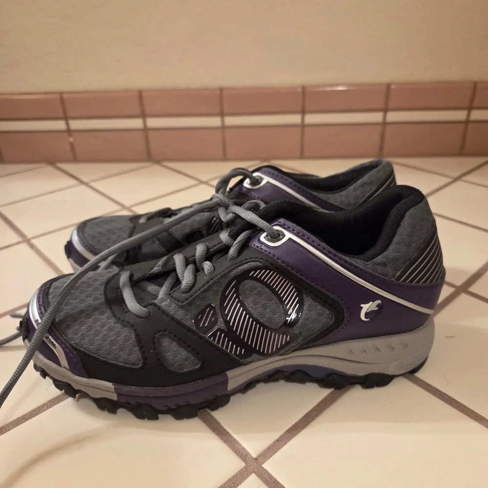 Pearl Izumi X-Alp Seek V Mountain Bike Shoes Purple Grey EUR 39 SPD Cleats